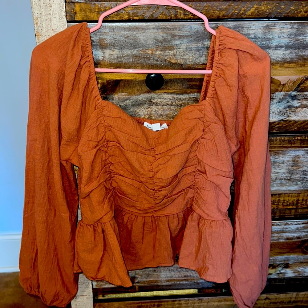Burnt Orange Blouse